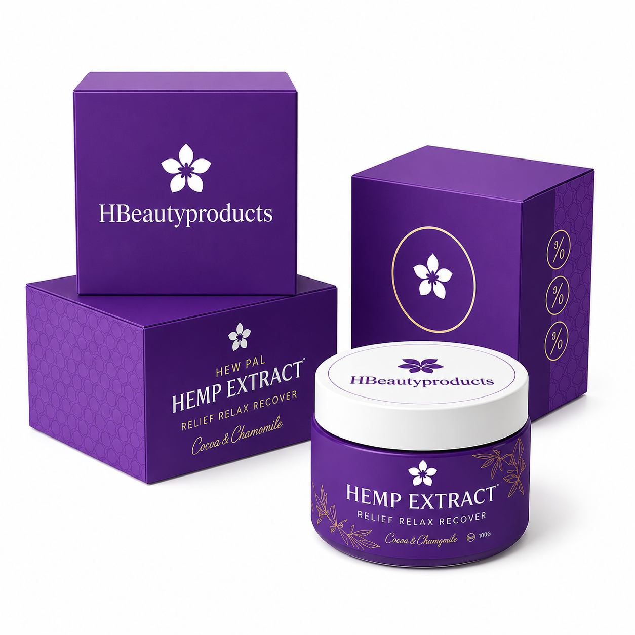 Hemp Extract Relief Cream – Soothing Body Balm for Relaxation & Recovery (100g)