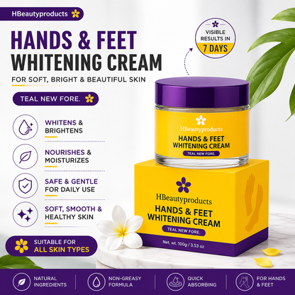 Hands & Feet Whitening Cream – Brightening & Deep Moisturizing Cream (100g)